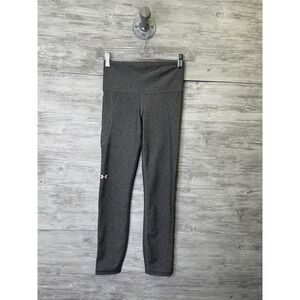 Under Armour Leggings Womens XS Gray HeatGear Compression Ankle Pocket Yoga